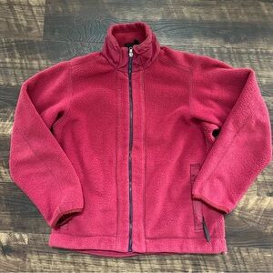 Vintage Patagonia burgundy red Synchilla Sherpa full zip outdoor jacket medium